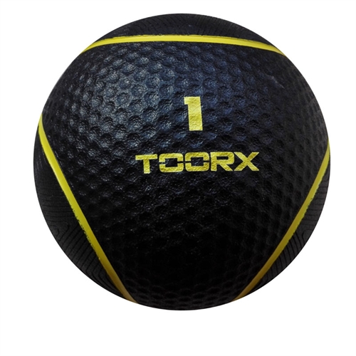 Toorx Medicinbold - 1 kg i sort og gul